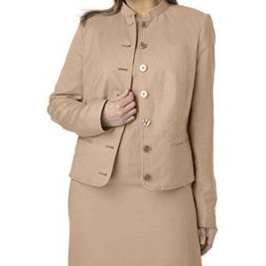Khaki Linen-lined Jacket